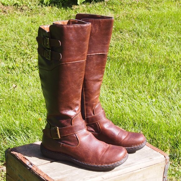 b.o.c. Shoes - b.o.c. vegan tall riding boots buckle accents